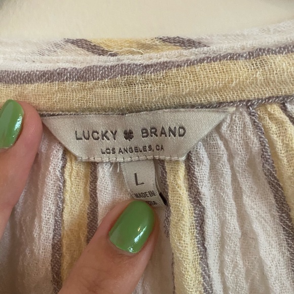 Lucky Brand Linen Top - Picture 4 of 6
